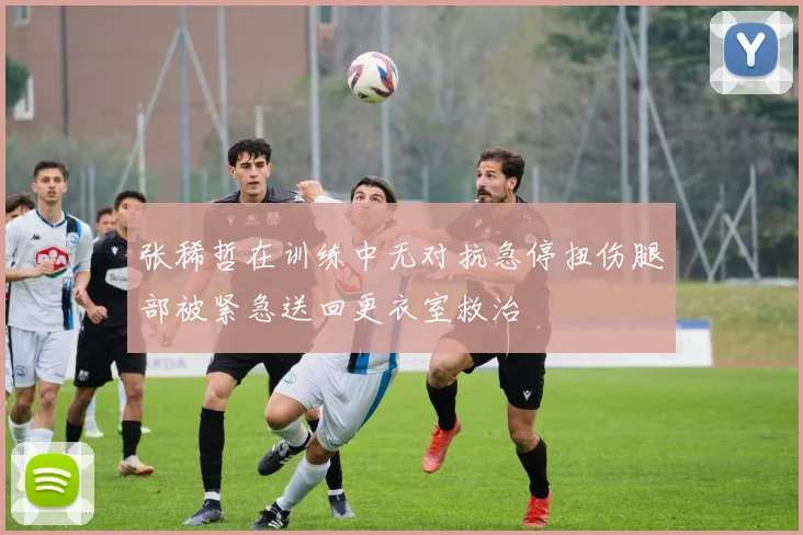 张稀哲在训练中无对抗急停扭伤腿部被紧急送回更衣室救治